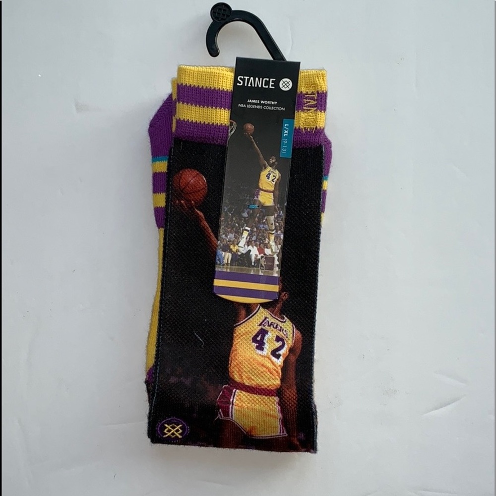 Stance NBA Lakers Socks w/  James Worthy